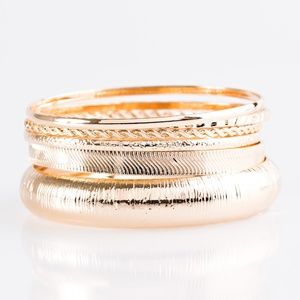 Standout Shimmer - Gold Bracelets